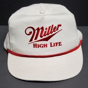 Vintage Miller High Life Rope Trimmed Hat
